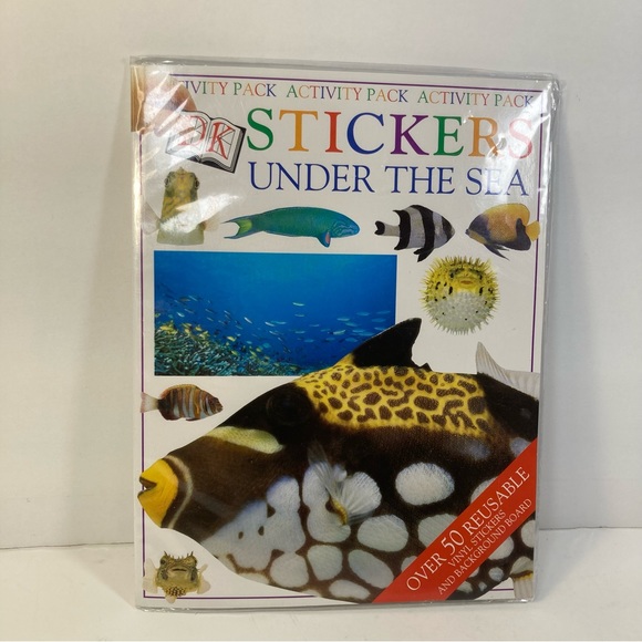 DK Toys 998 Under The Sea Activity Pack Reusable Stickers Vinyl